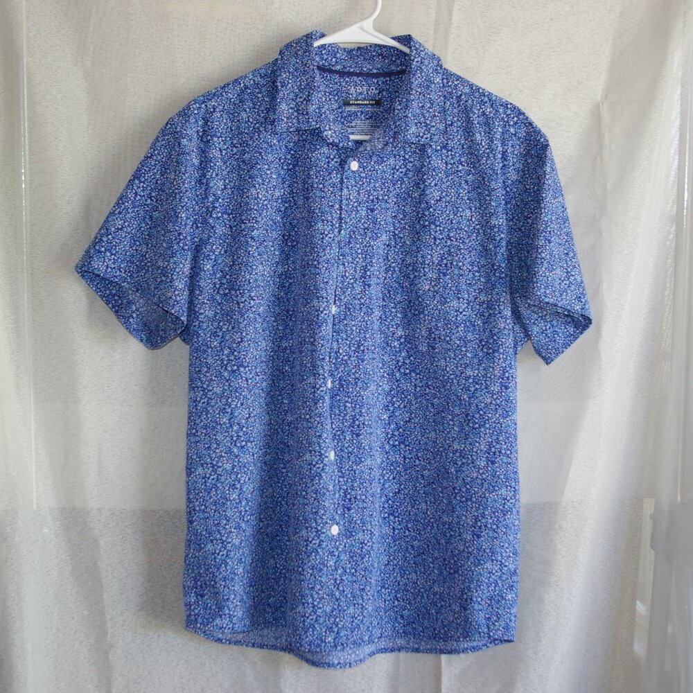 Apt 9 Blue Floral Button Shirt
